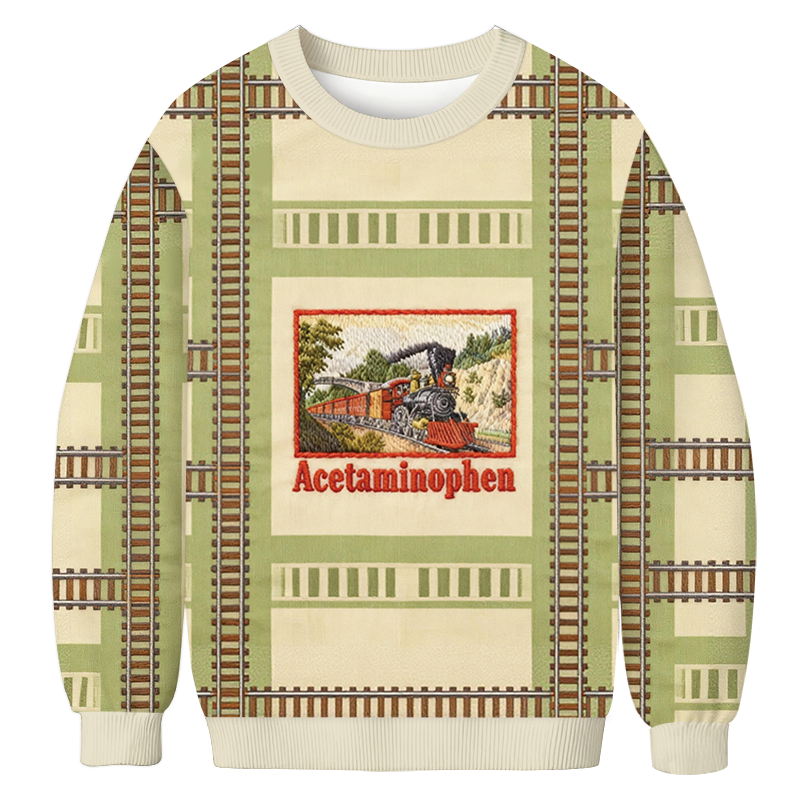 Tokyocanvas Acetaminophen Funny Meme Casual Ugly Sweatshirt