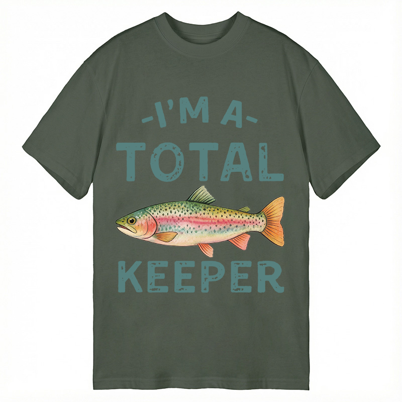 Tokyocanvas I'm a Total Keeper Funny Fishing Classic T-Shirt