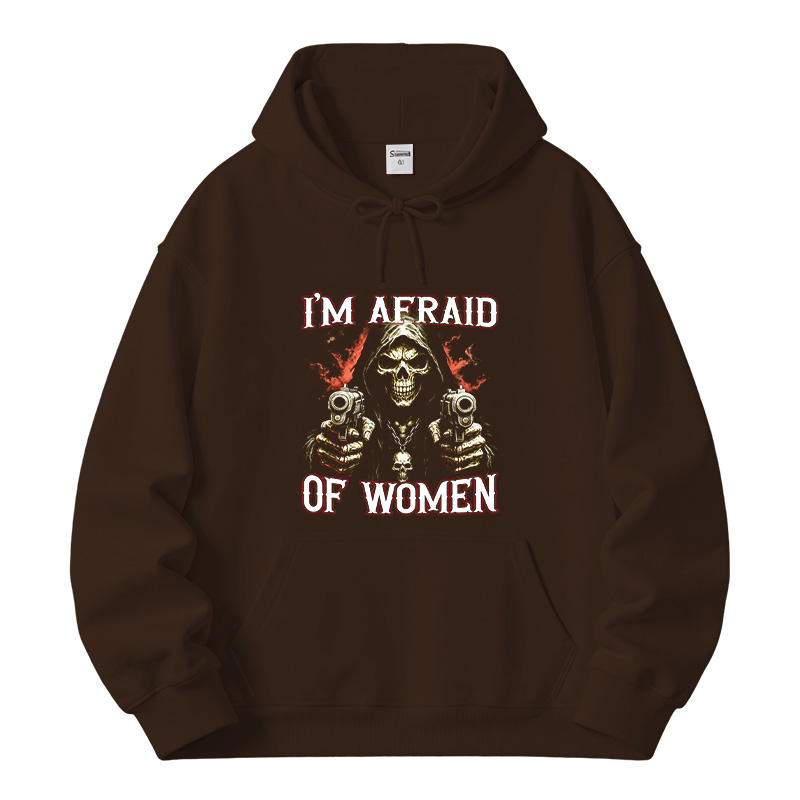 Tokyocanvas I'm Afraid Of Women Fleece Lined Hoodie