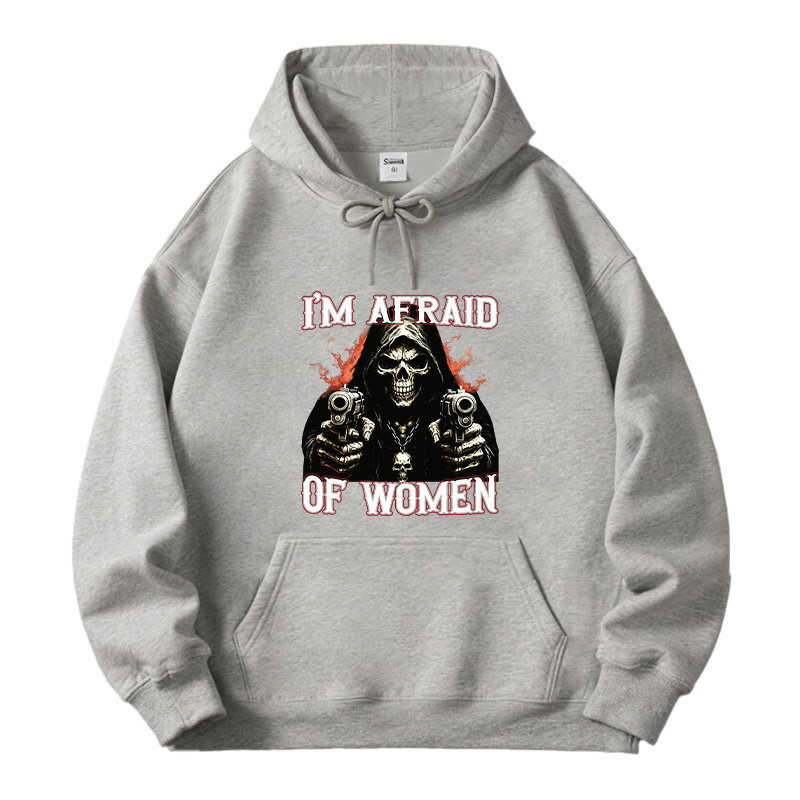 Tokyocanvas I'm Afraid Of Women Fleece Lined Hoodie