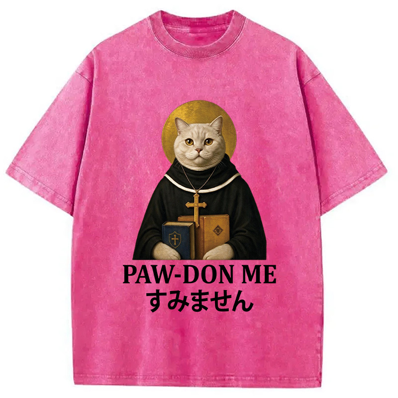 Tokyocanvas Pawdon Me Washed T-Shirt