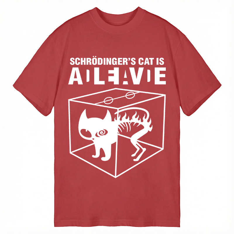 Tokyocanvas Schrodingers Cat Science Classic T-Shirt