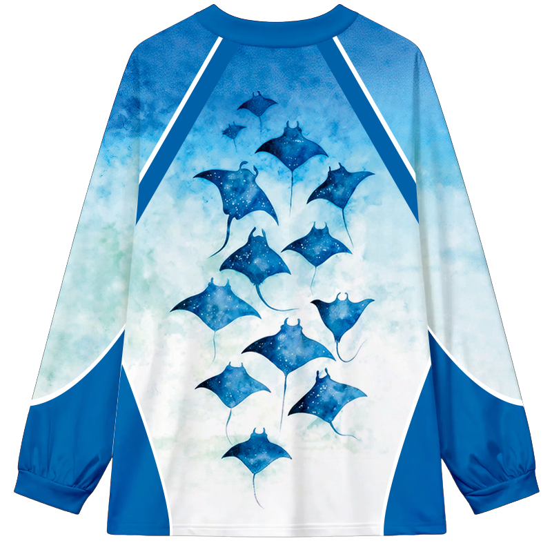 Tokyocanvas Vintage Manta Long Sleeve Graphic Print T-Shirt