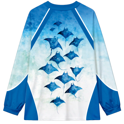 Tokyocanvas Vintage Manta Long Sleeve Graphic Print T-Shirt