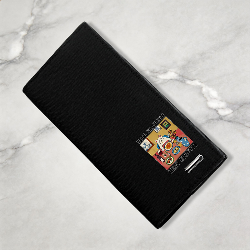 Tokyocanvas More Spaghetti Less Upsetti Canvas Wallet