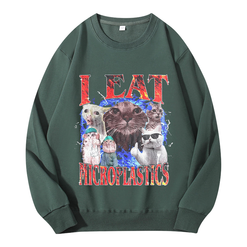 Tokyocanvas I Eat Microplastics Classic Sweatshirt
