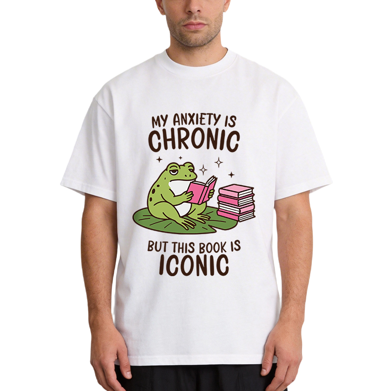 Tokyocanvas Funny Frog Reading Classic T-Shirt