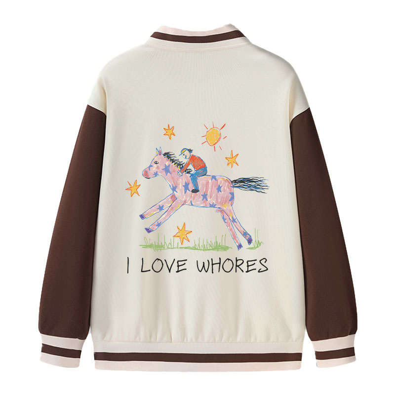 Tokyocanvas I Love Whores Varsity Jacket