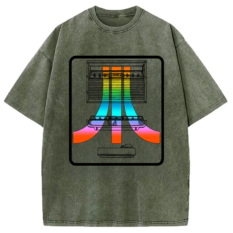 Tokyocanvas Retro game consoles Atari Washed T-Shirt