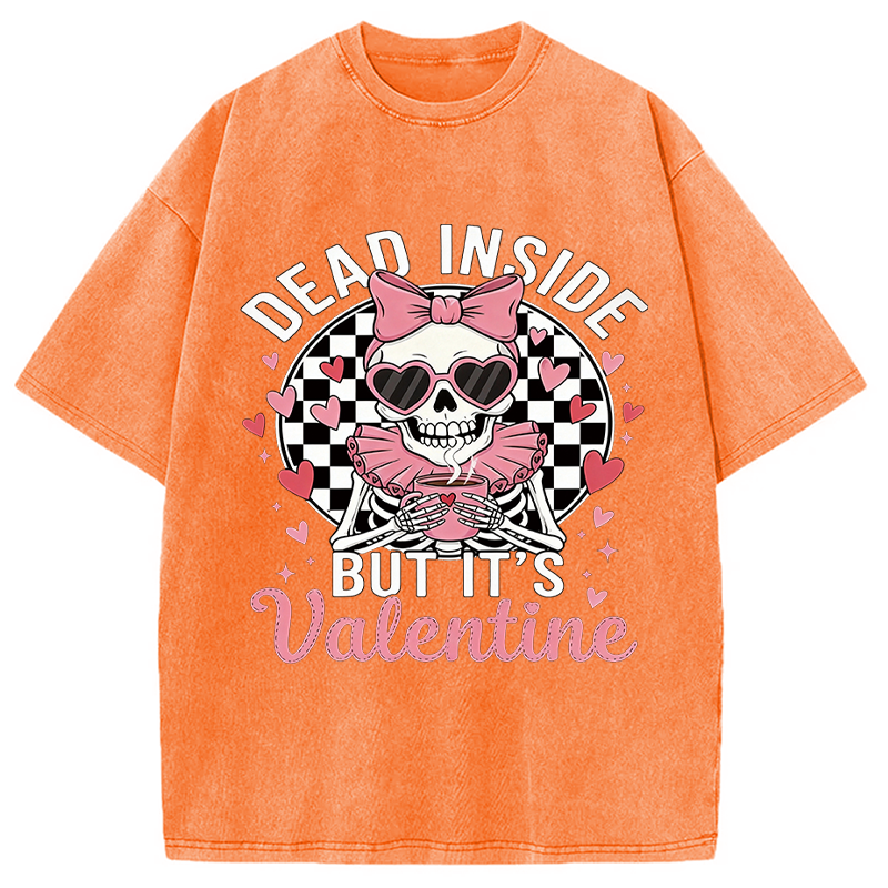 Tokyocanvas Dead Inside But It's Valentine Washed T-Shirt