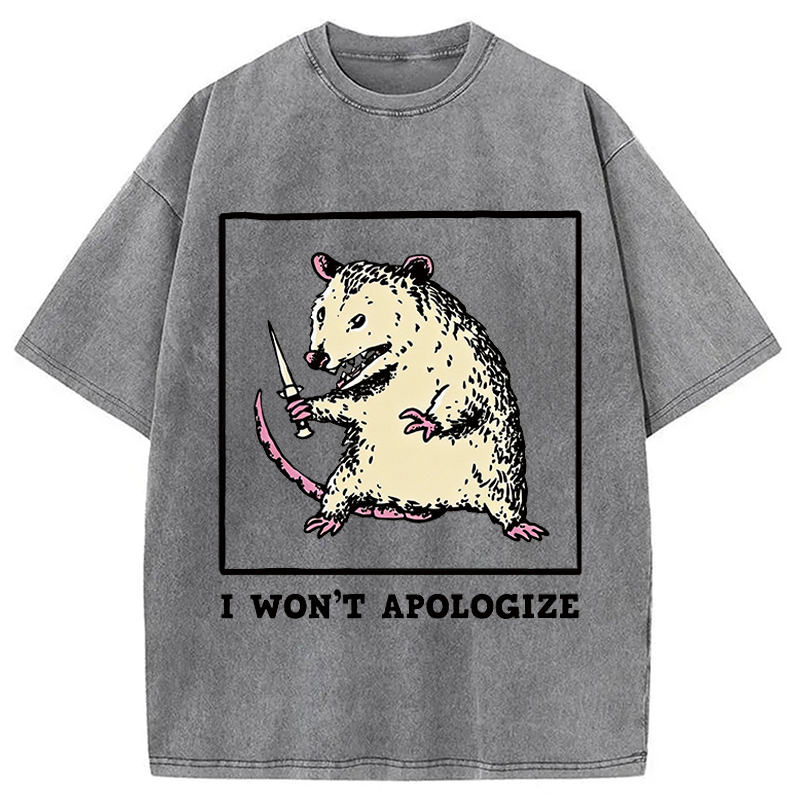 Tokyocanvas I Won't Apologize Washed T-Shirt