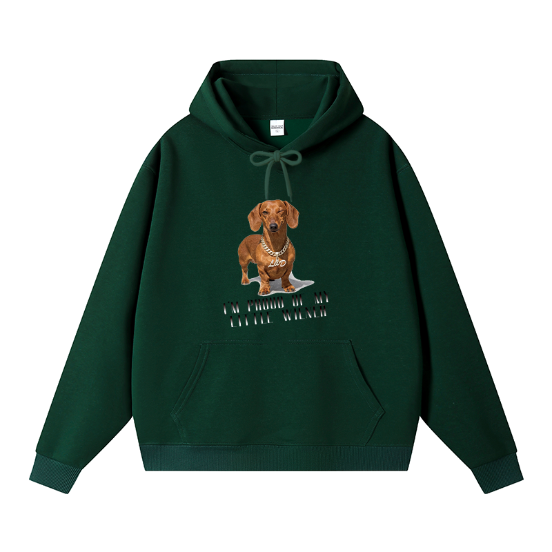 Tokyocanvas Little Wiener Fleece Lined Hoodie