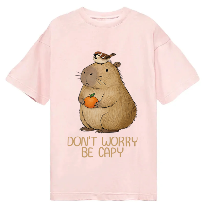 Tokyocanvas Capybaras Don't Worry Classic T-Shirt