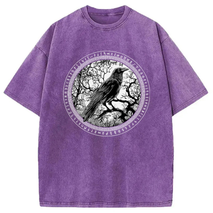 Tokyocanvas Circle of the Raven Washed T-Shirt
