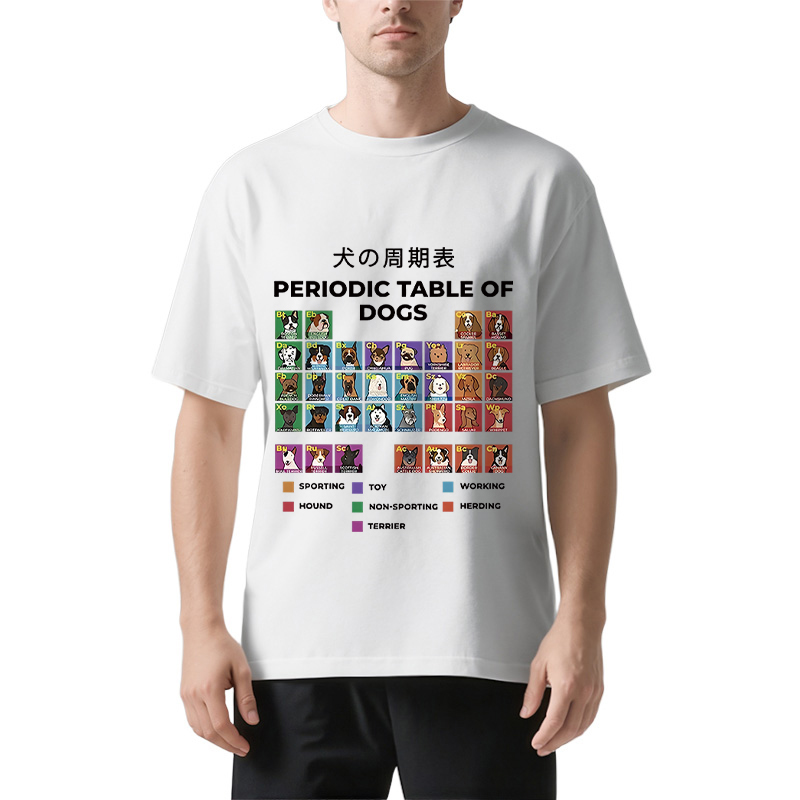 Tokyocanvas Periodic Table Of Dogs Classic T-Shirt