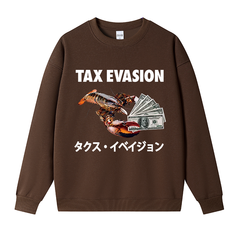 Tokyocanvas Tux Evasion Funny Fleece Lined Sweatshirt