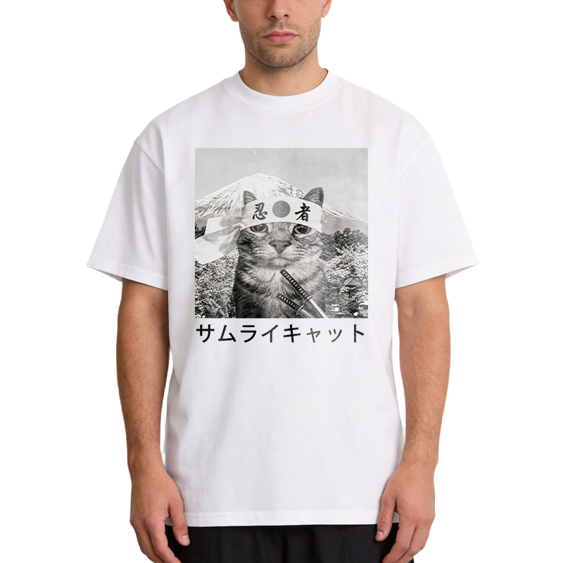 Tokyocanvas Samurai Cat Classic T-Shirt