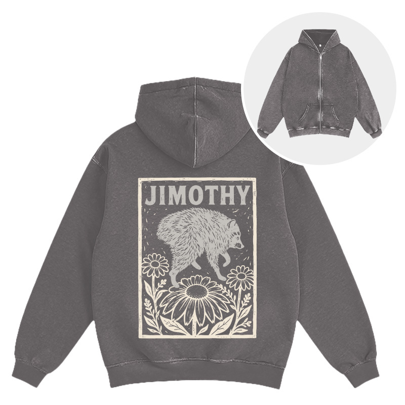Tokyocanvas Jimothy Washed Zip Hoodie