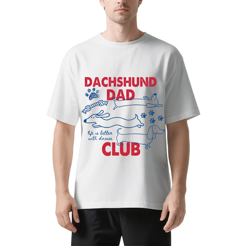Tokyocanvas Dachshund Dad Club Classic T-Shirt