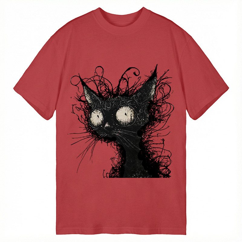 Tokyocanvas Crazy Cat Art Classic T-Shirt