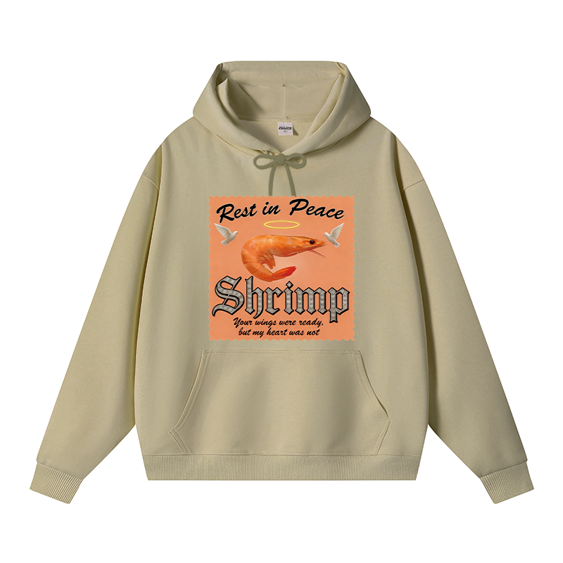 Tokyocanvas RIP SHRIMP Fleece Lined Hoodie