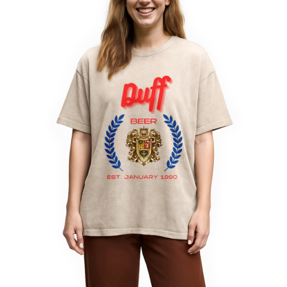 Tokyocanvas Duff Beer Vintage Washed T-Shirt
