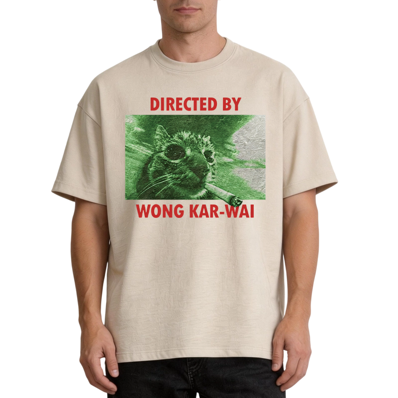 Tokyocanvas Wong Kar-Wai Cat Washed T-Shirt