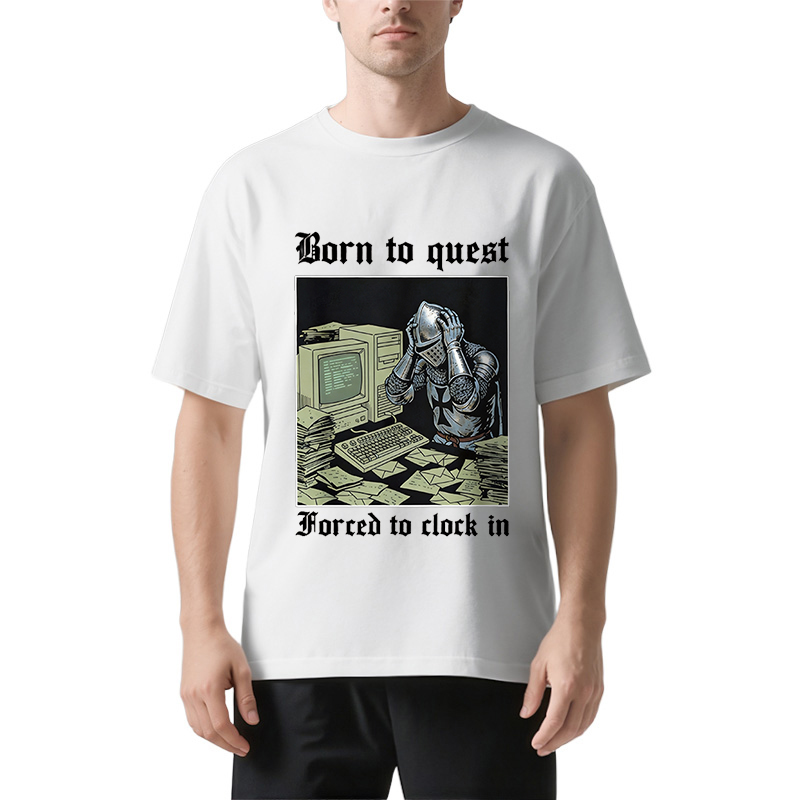 Tokyocanvas Born to Quest Forced to Clock Classic T-Shirt