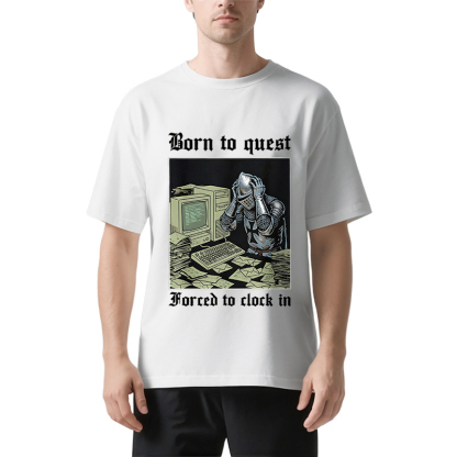 Tokyocanvas Born to Quest Forced to Clock Classic T-Shirt