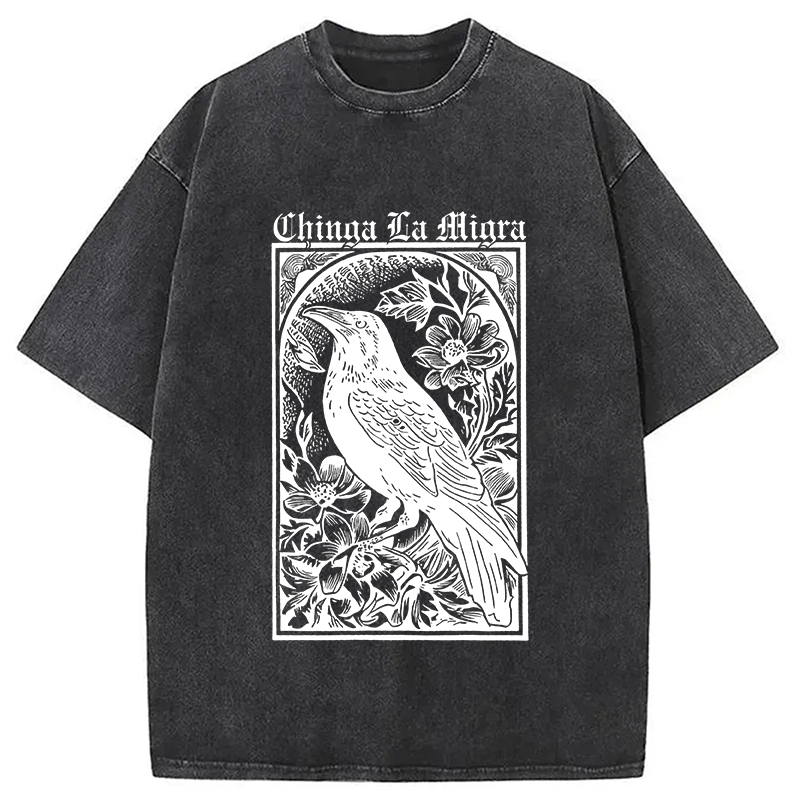 Tokyocanvas Chinga La Migra Washed T-Shirt