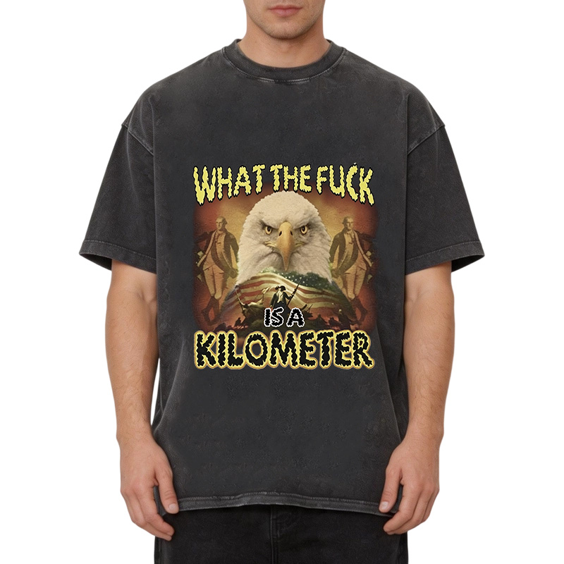 Tokyocanvas What The Fck Is A Kilometer Washed T-Shirt