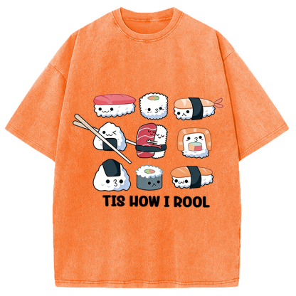 Tokyocanvas How I Roll Washed T-Shirt