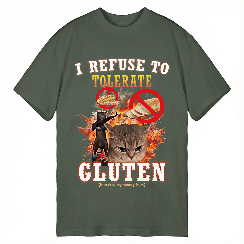 Tokyocanvas I Refuse to Tolerate Gluten Classic T-Shirt