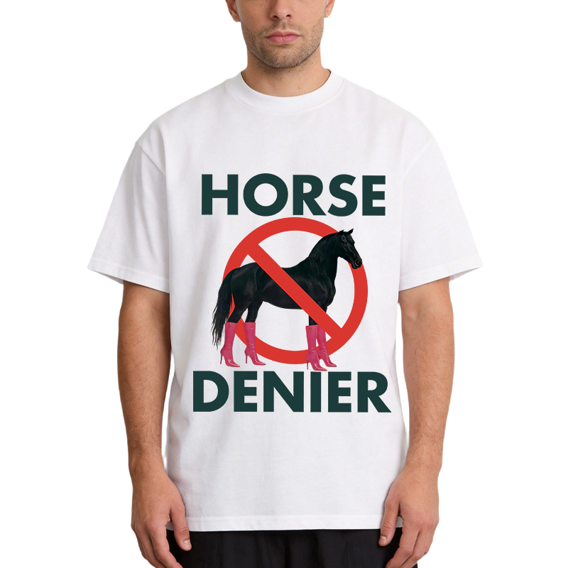 Tokyocanvas Funny High-Heel Noir Horse Denier Classic T-Shirt