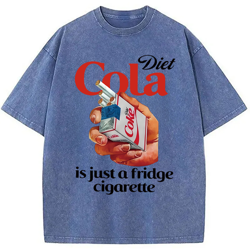 Tokyocanvas Diet Cola Is Just A Fridge Cigarette Washed T-Shirt