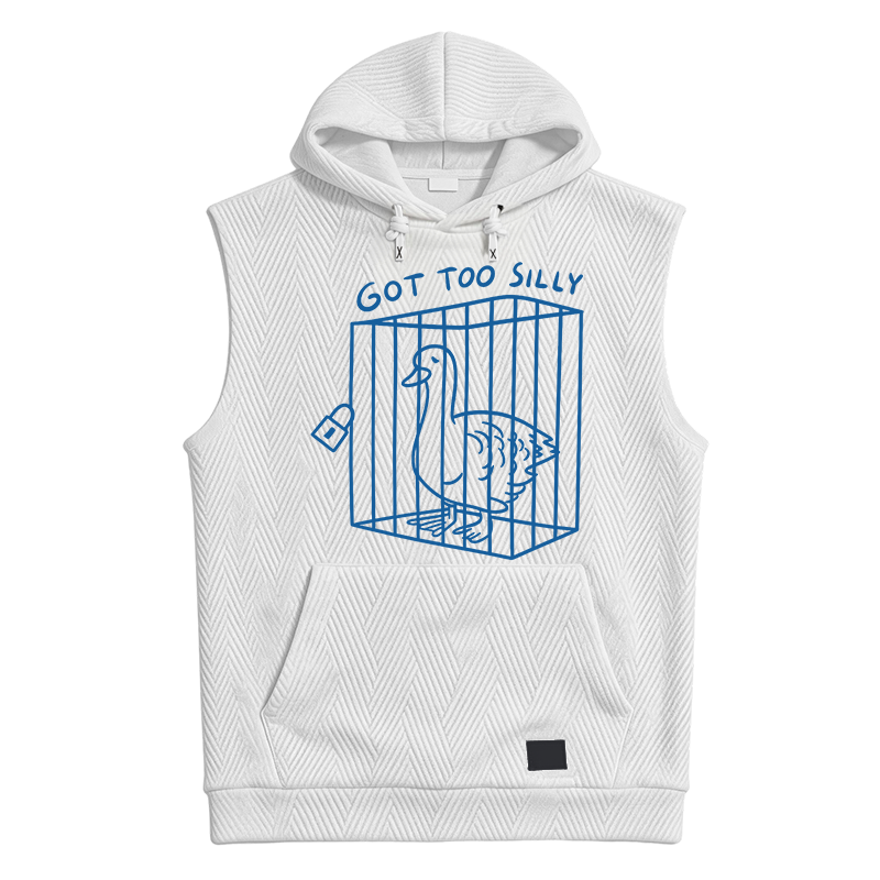 Tokyocanvas Got too silly Funny Hooded Tank