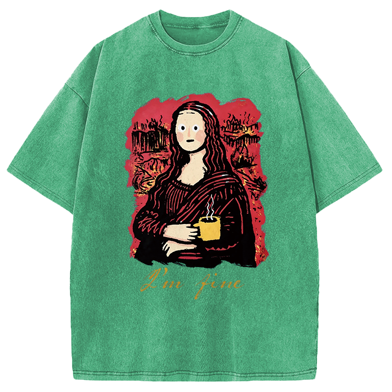 Tokyocanvas I'm Fine Art Washed T-Shirt