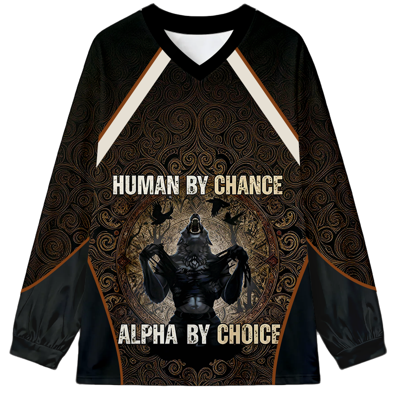 Tokyocanvas Human By Chance Long Sleeve Graphic Print T-Shirt