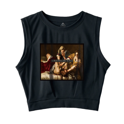 Tokyocanvas Girls Will Be Girls Sleeveless Crop Top