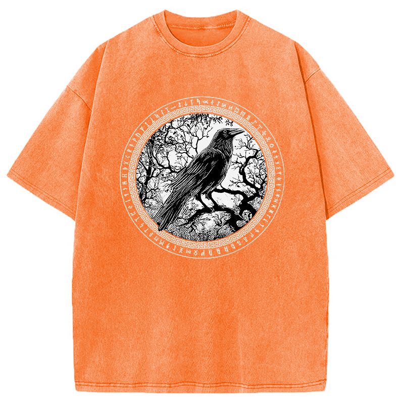 Tokyocanvas Circle of the Raven Washed T-Shirt