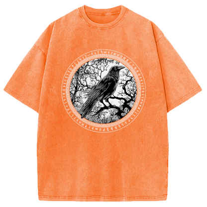 Tokyocanvas Circle of the Raven Washed T-Shirt