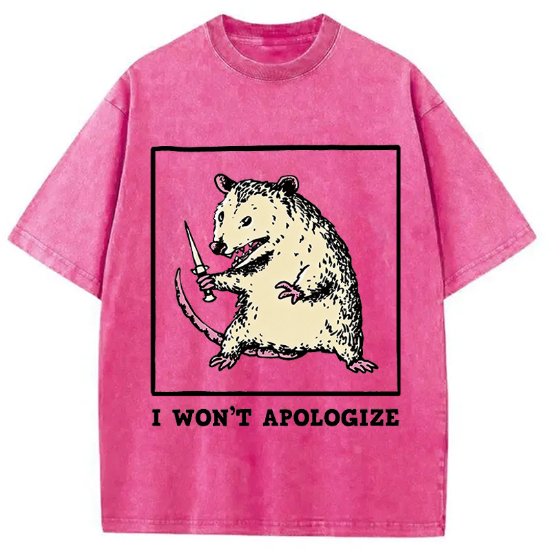 Tokyocanvas I Won't Apologize Washed T-Shirt