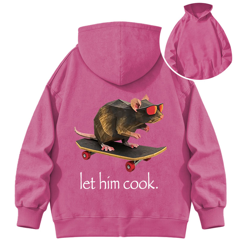 Tokyocanvas Rat Skateboard Cook Washed Hoodie