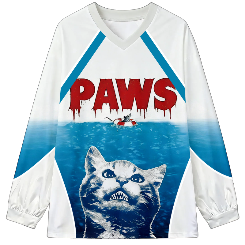 Tokyocanvas Paws Cat Long Sleeve Graphic Print T-Shirt