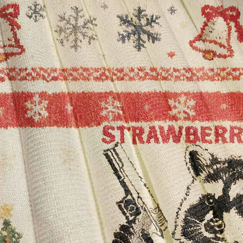 Tokyocanvas Strawberry Jams Funny Raccoon Christmas Ugly Sweatshirt