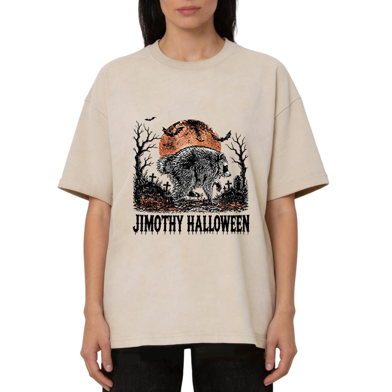 Tokyocanvas Jimothy Raccoon Washed T-Shirt