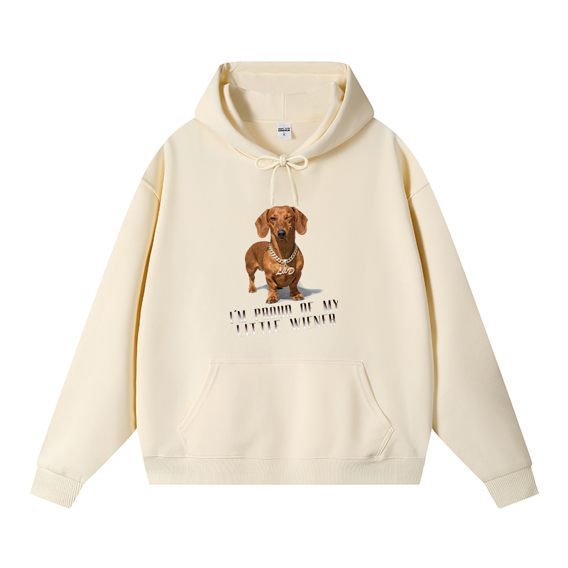 Tokyocanvas Little Wiener Fleece Lined Hoodie