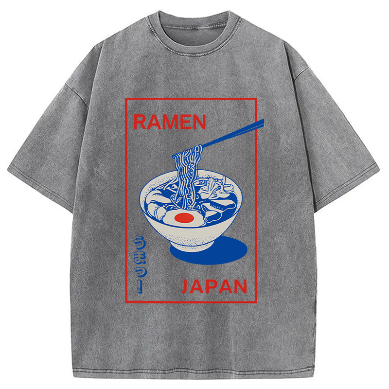 Tokyocanvas Umai Noodle Washed T-Shirt