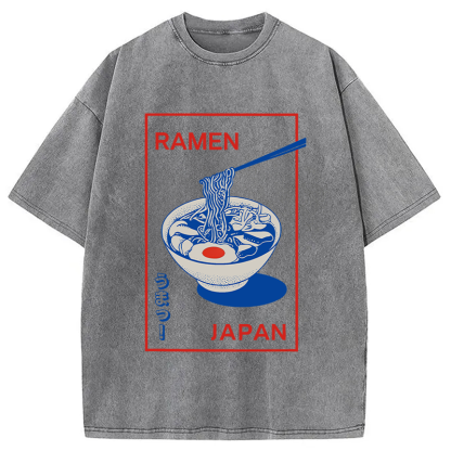 Tokyocanvas Umai Noodle Washed T-Shirt
