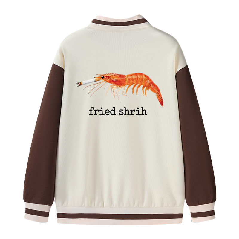 Tokyocanvas Fried Shrimp Varsity Jacket